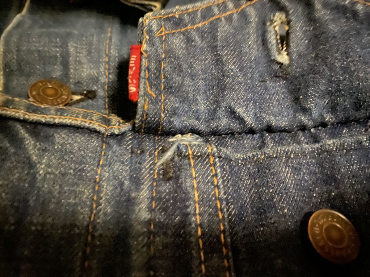 極上真紺 ビッグE 40-38 70505 60年代 リーバイス 極上 濃紺 42 BIGE