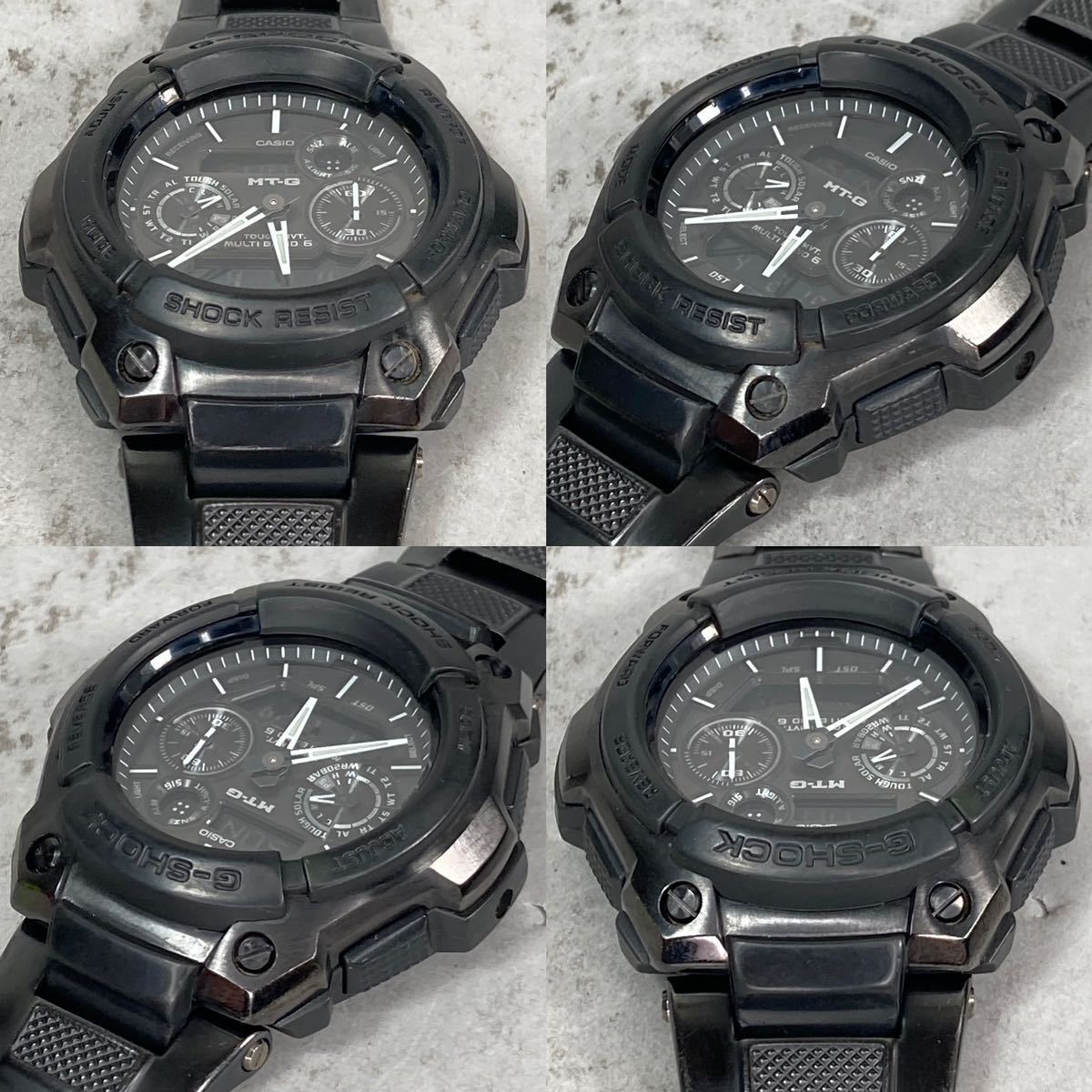 美品G-SHOCK MTG-1500B-1A1JF MT-G タフソーラー 電波受信 電波 