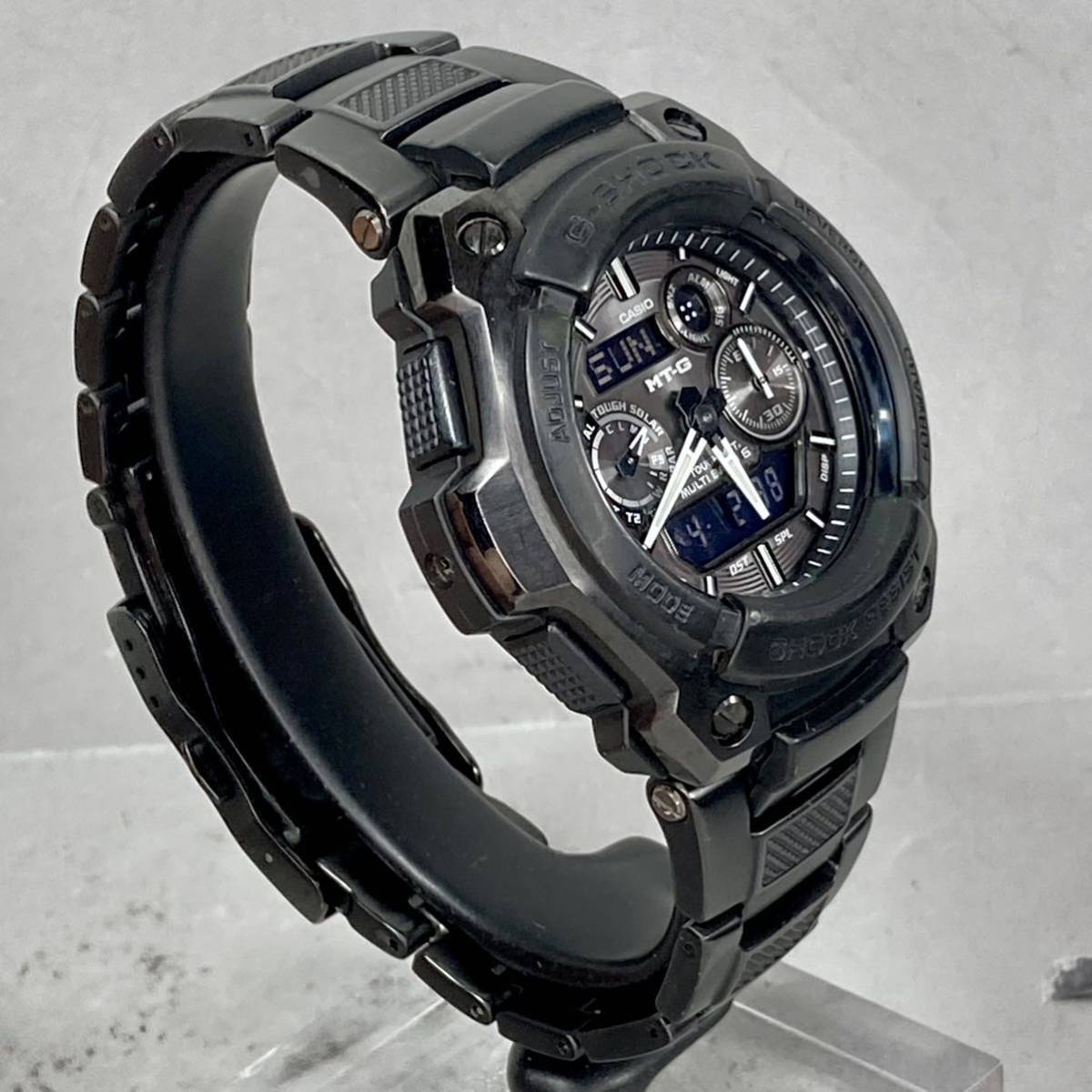 美品G-SHOCK MTG-1500B-1A1JF MT-G タフソーラー 電波受信 電波 