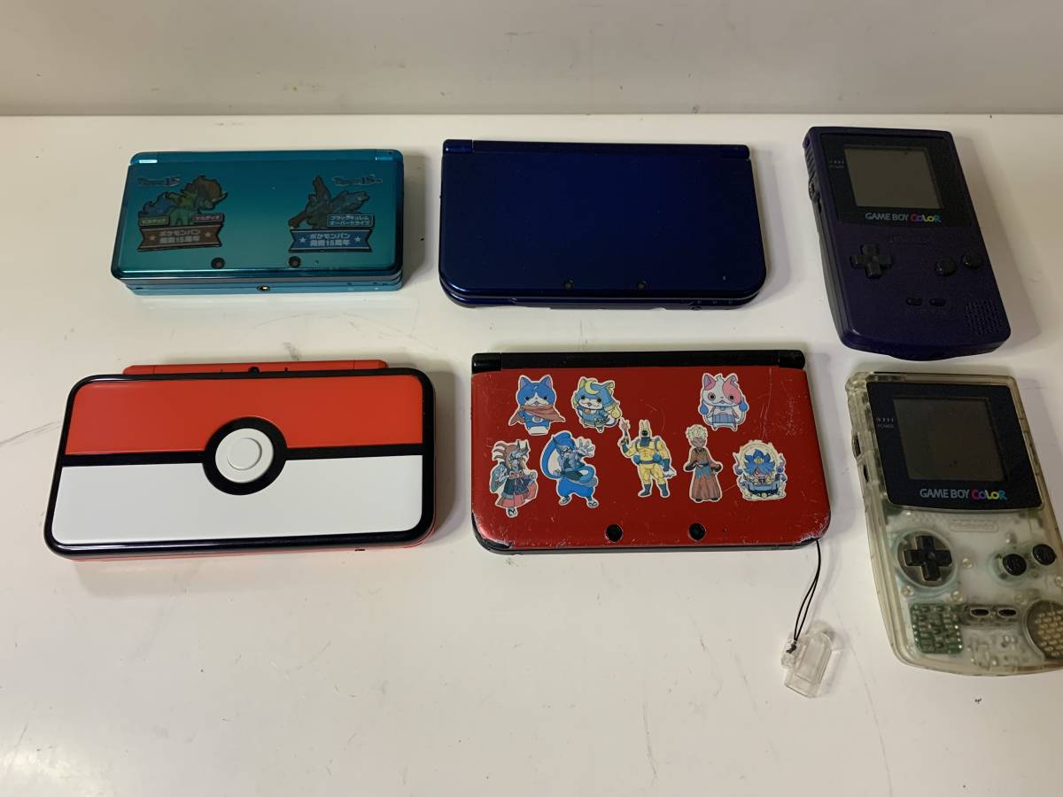 ★ニンテンドー NINTENDO 2DS LL/3DS/3DSLL/NEW 3DS LL ゲームボイカラー まとめ 6個 ジャンク
