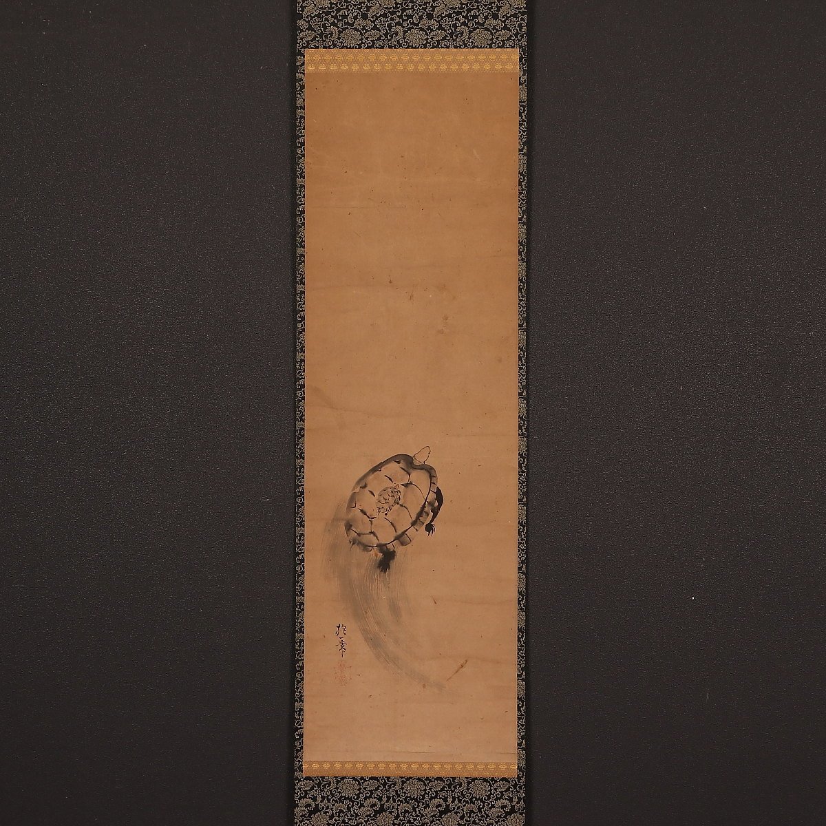 【模写】【一灯】nw3248〈酒井抱一〉親子亀図 琳派 江戸時代後期 東京の人