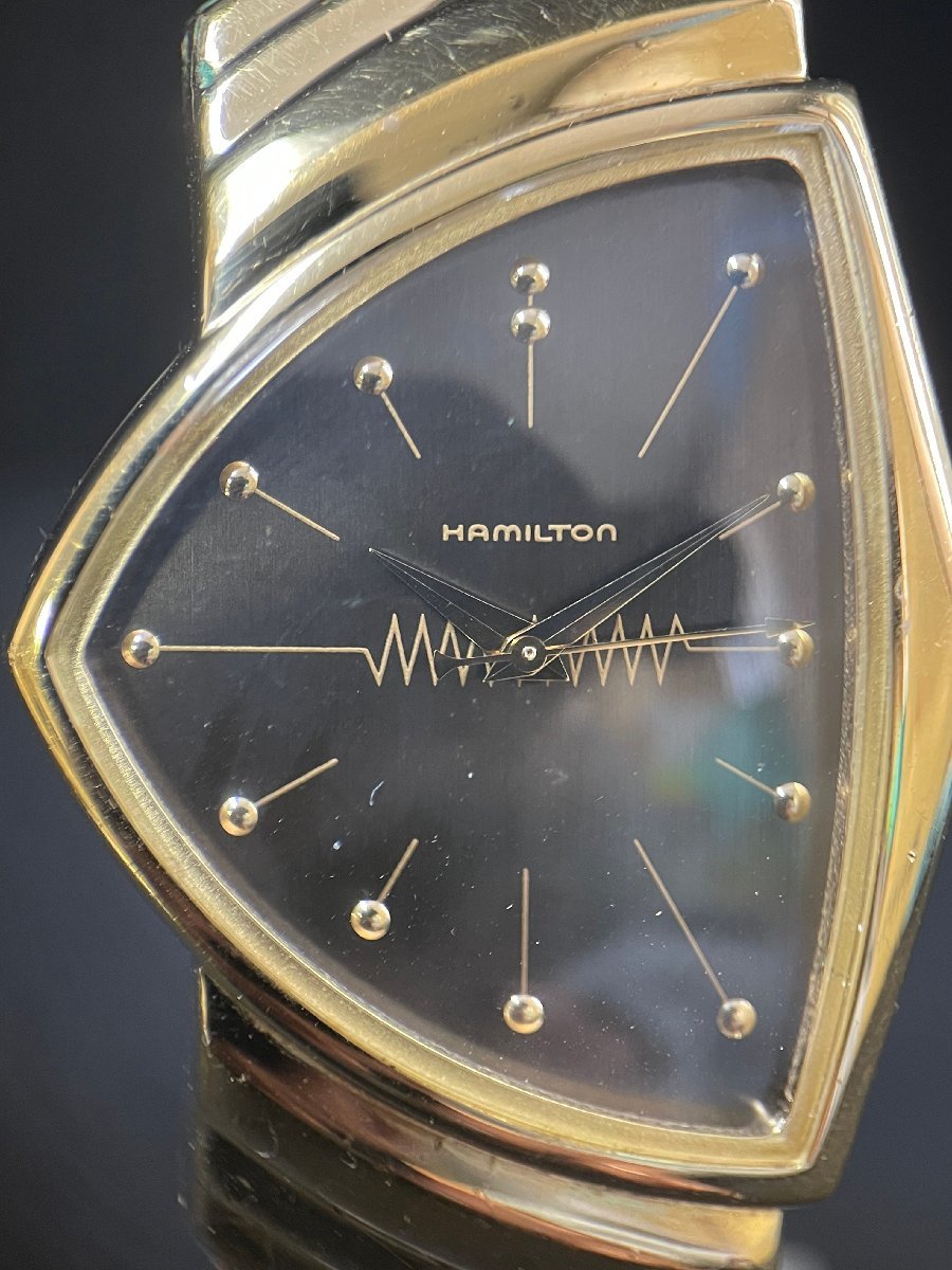 0 ハミルトン HAMILTON VENTURA ベンチュラ ゴールド 希少品 稼働品 