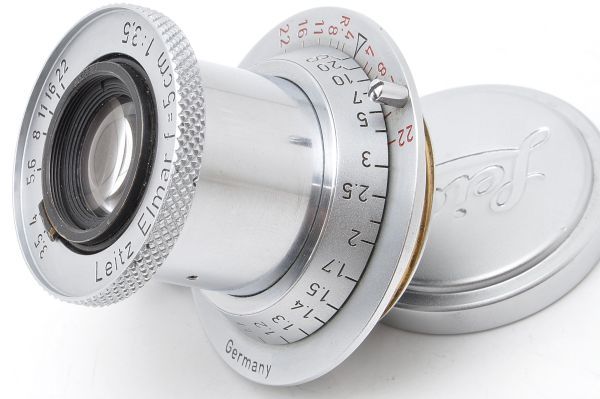 Leica Red Elmar 5cm F3.5 ライカ 赤 エルマー キャップ Lマウント L39 Leitz Wetzlar ライツ ドイツ製 Germany 赤エルマー 5/3.5 50 35