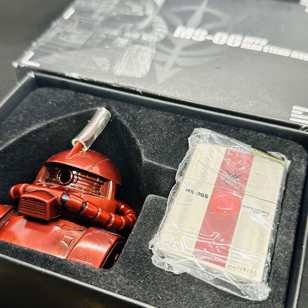 Zippo MS-06 ザク　head stand model ヘッドスタンド ガンダム MS-06 ZIPPO HEAD