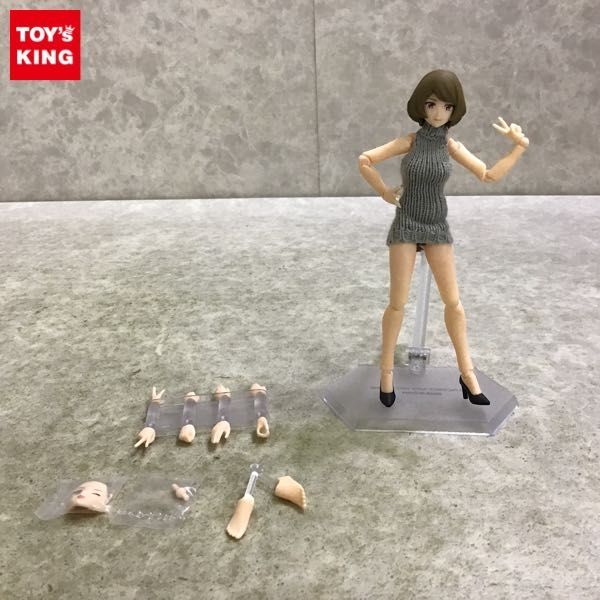 1円〜 ジャンク 箱無 figma 女性body（チアキ） with バックレス
