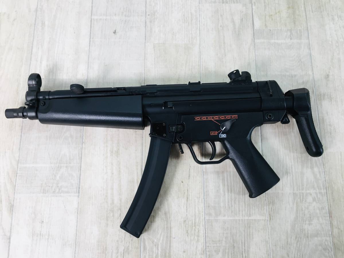 【動作確認済】 東京マルイ 初速高め 多段マグ付き MP5A5 HG電動ガン 動作確認済 東京マルイ 初速高め 多段マグ付き MP5A5 HG電動ガン