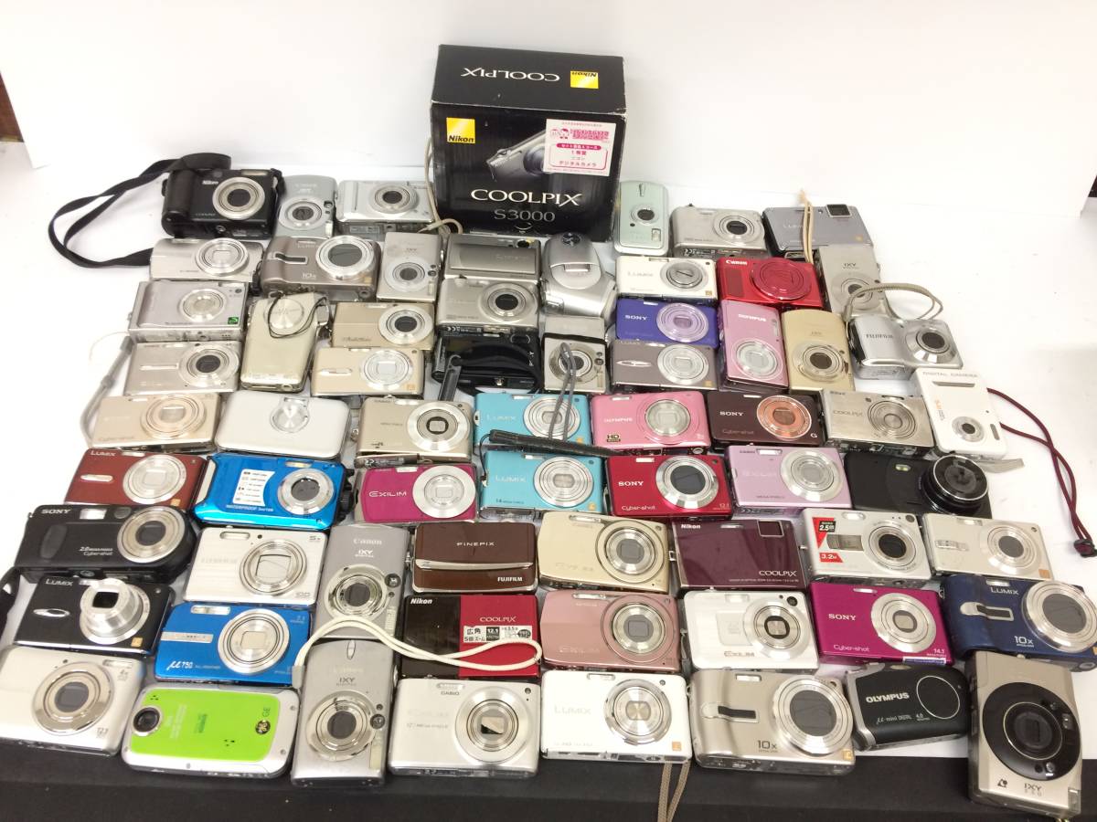 新作入荷，セール デジカメ デジタルカメラ カメラ 一眼レフ ジャンク 大量 まとめ 約65台 現状品 Canon/Nikon/FUJIFILM/Olympus/Sony No.17-68/0/0(コンパクトデジタルカメラ)｜売買されたオークション情報、yahooの商品情報 その他