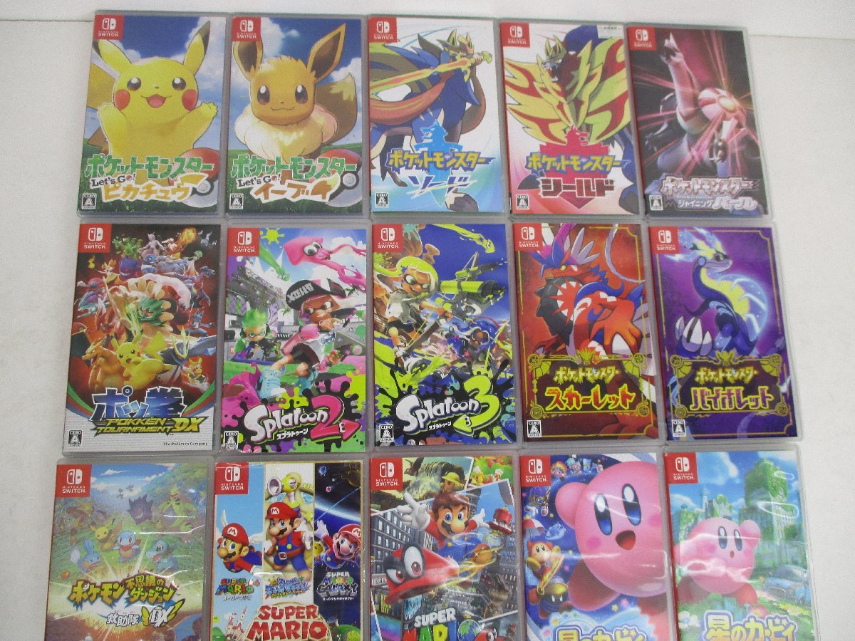 ジャンク品☆ニンテンドー スイッチ ソフト15本セット ポケモン