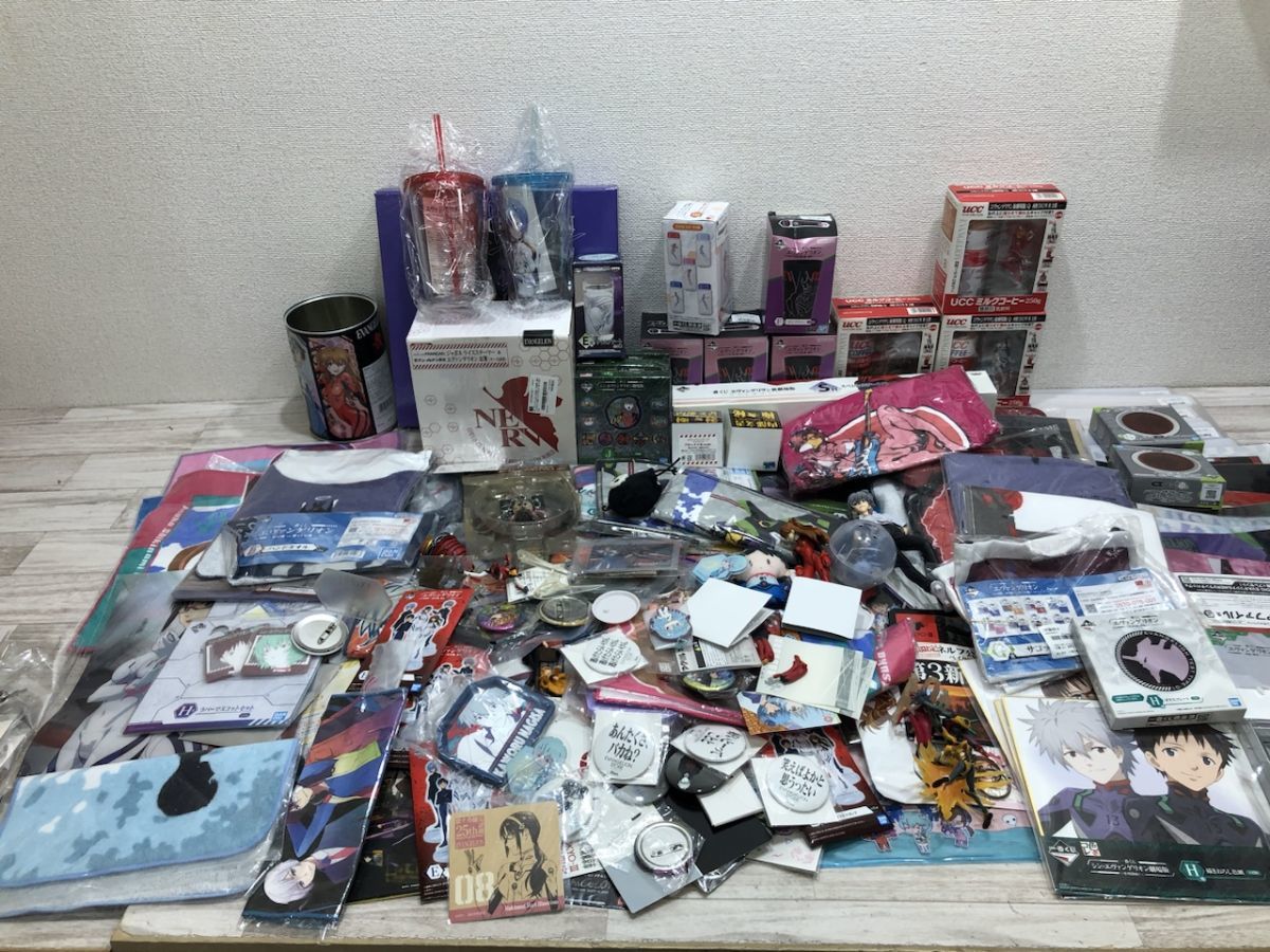 エヴァンゲリオン グッズ キーホルダー クリアファイル ポスター ぬいぐるみ 一番くじ 景品 アクキー 缶バッジ 等 まとめ セット[Q5354]
