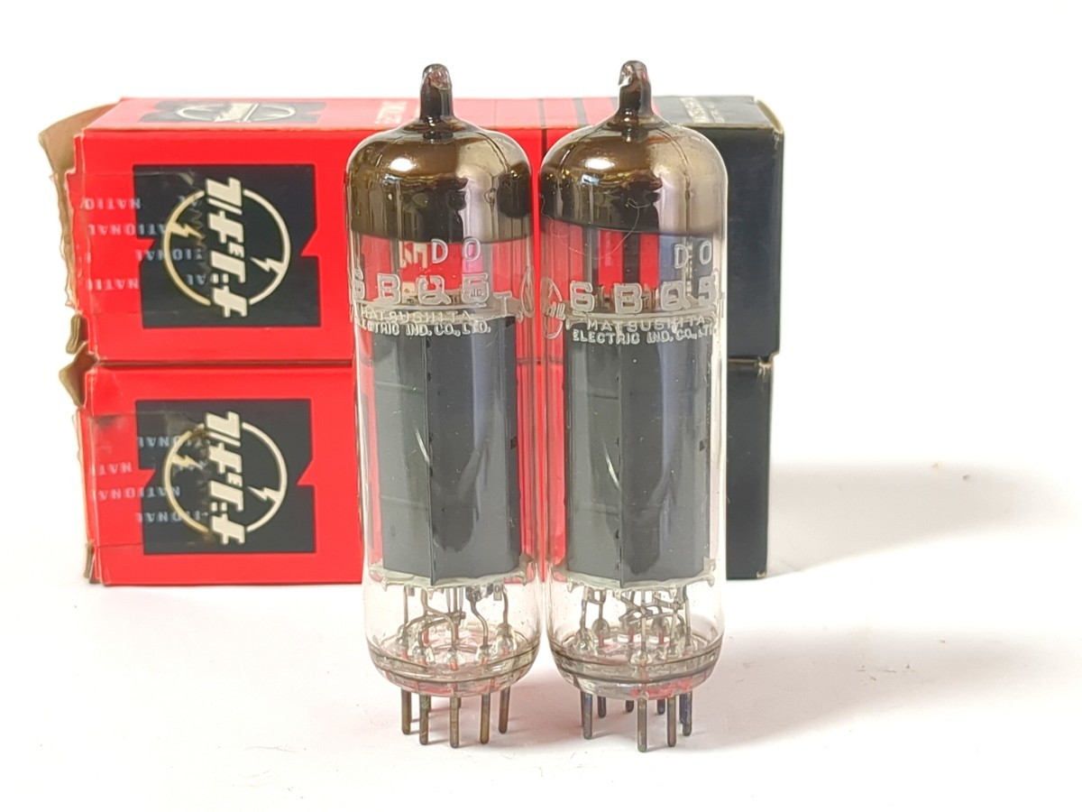 14617　松下電器　6BQ5　同一ロット　2本　未使用　MATHUSHITA　真空管