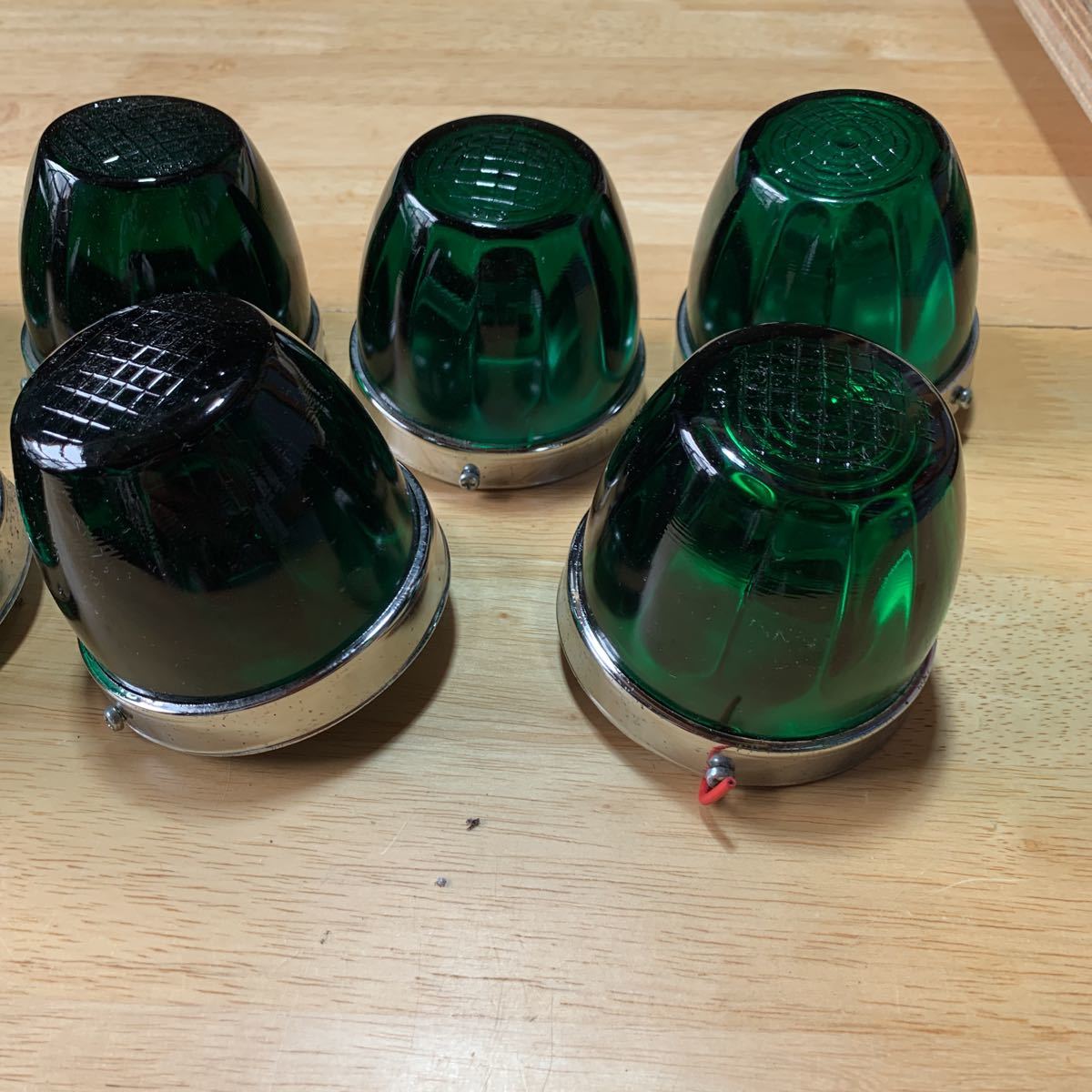 マーカーランプ グリーン 8個セット 当時物 デコトラ トラック 当時物 マーカーランプ グリーン 8個セット】 - メルカリ