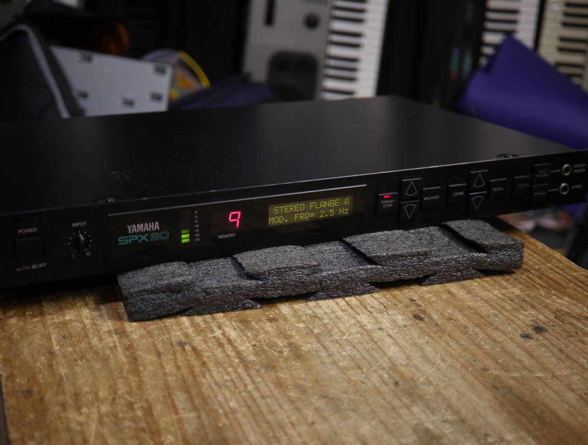 YAMAHA SPX90 整備済品 YAMAHA SPX90 公式通販 品 青色液晶化改造&amp
