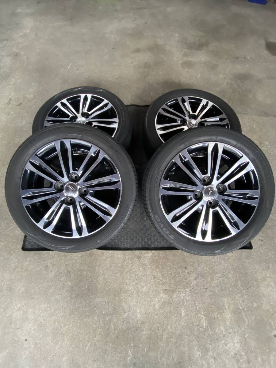 タント LA600S カスタムRS ポリッシュ/ブラック 15インチ 15X4.5J +45 アルミ ホイール 4本