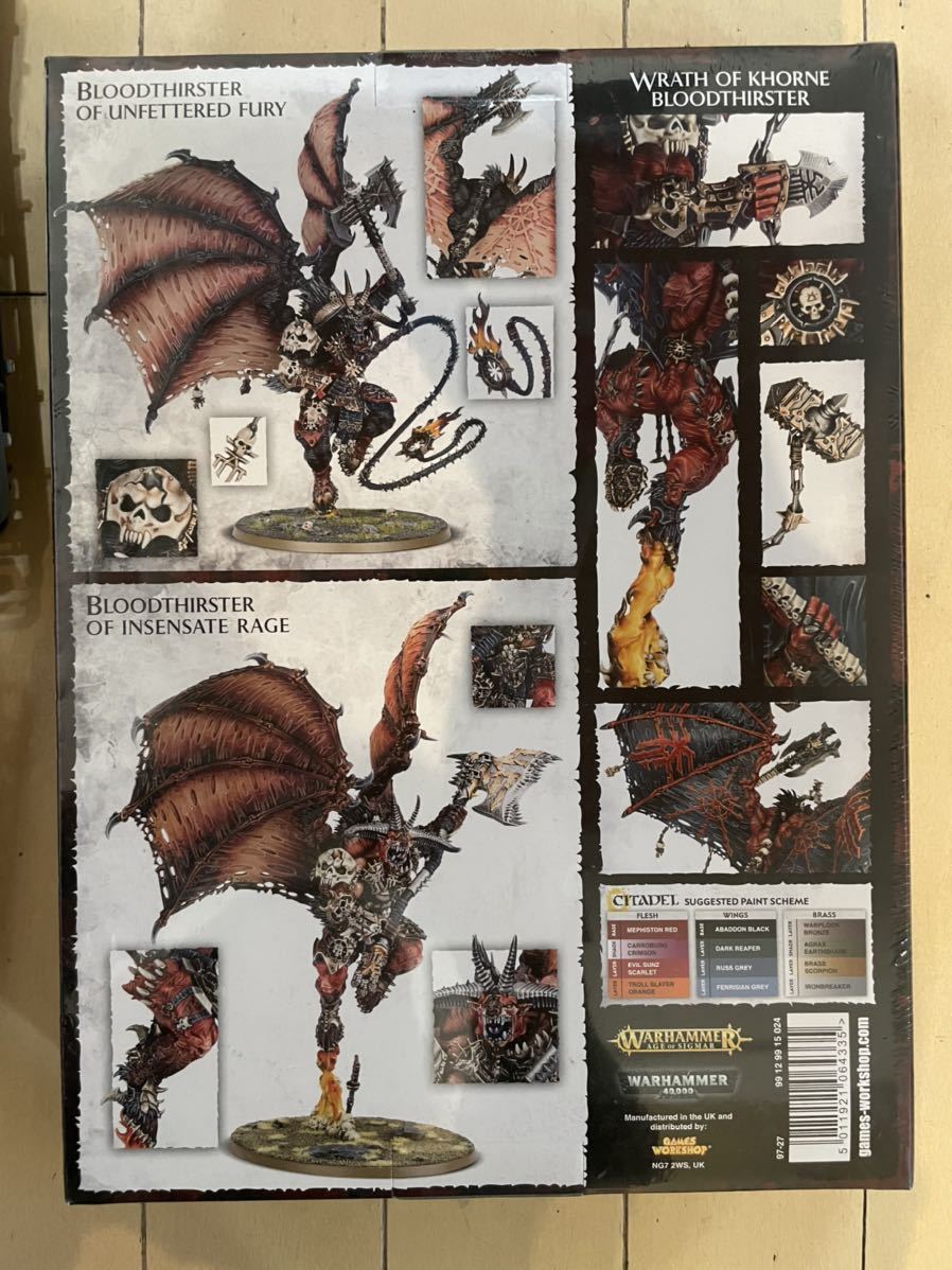 新品未開封 Warhammer Daemons of Khorne Bloodthirster ウォー 