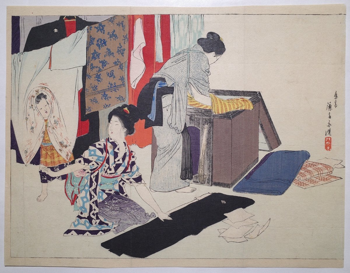 hana_desu15 江戸名所見立十二ヶ月 七月 隅田川 国芳 Kuniyoshi 嘉永5