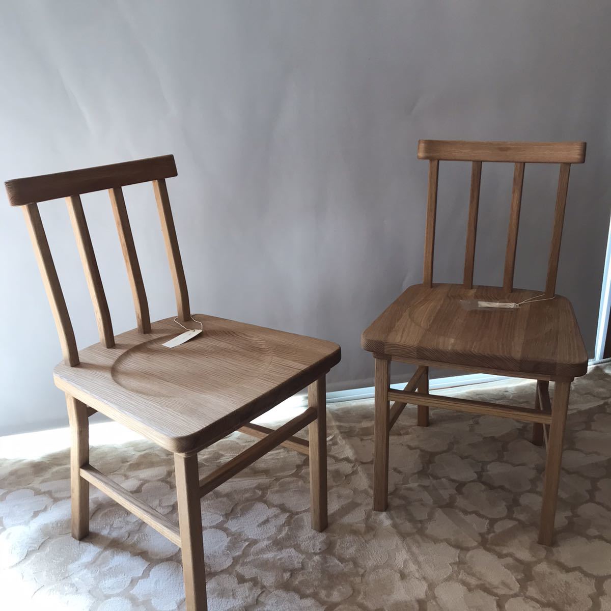 2脚セット　★展示品　引取歓迎　シーヴ SIEVE merge マージ ダイニングチェア　北欧　無垢材 デザイナーズ
