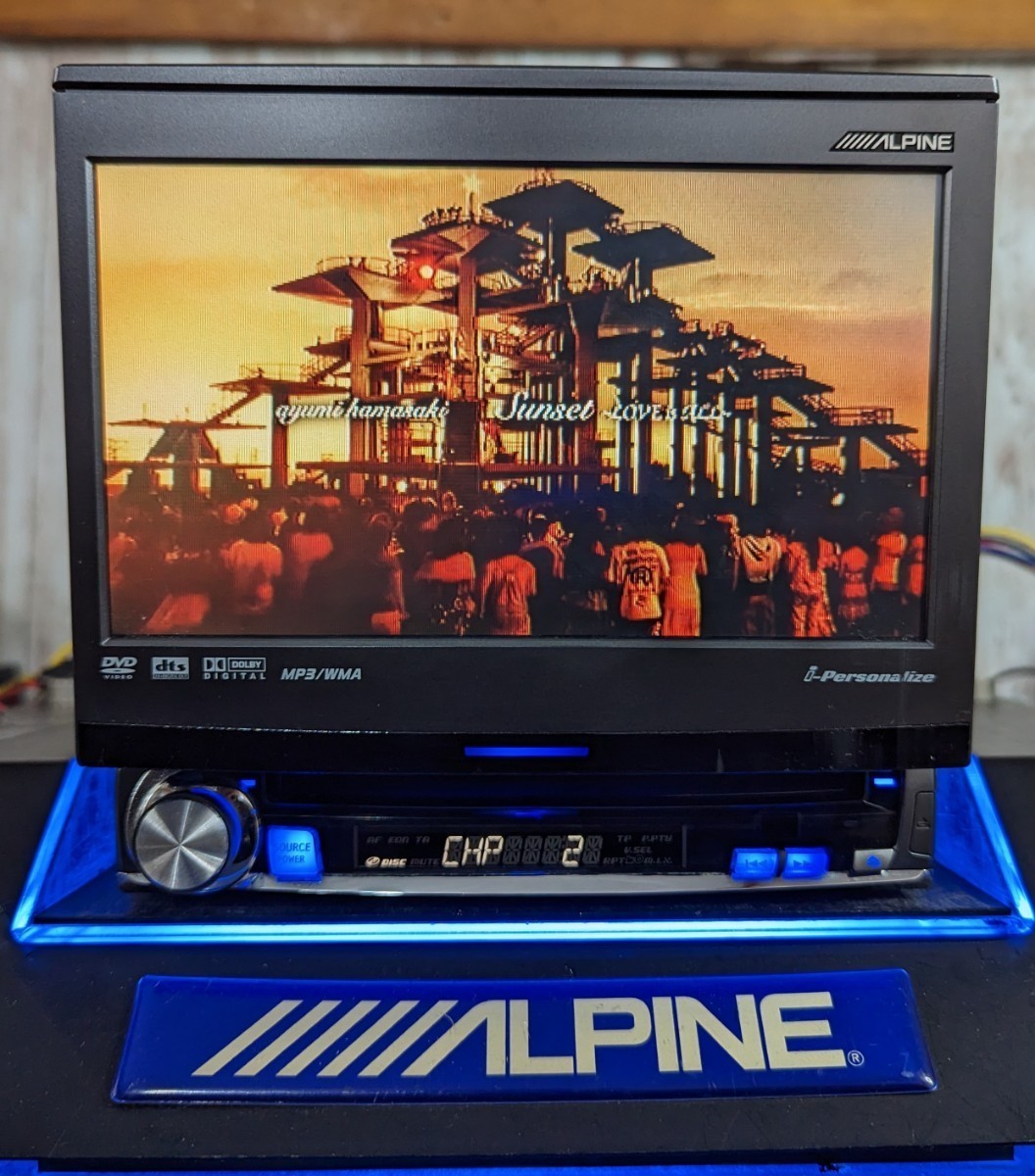 アルパイン IVAシリーズ最終モデル IVA-D305J CD DVD AUX 高級機 高