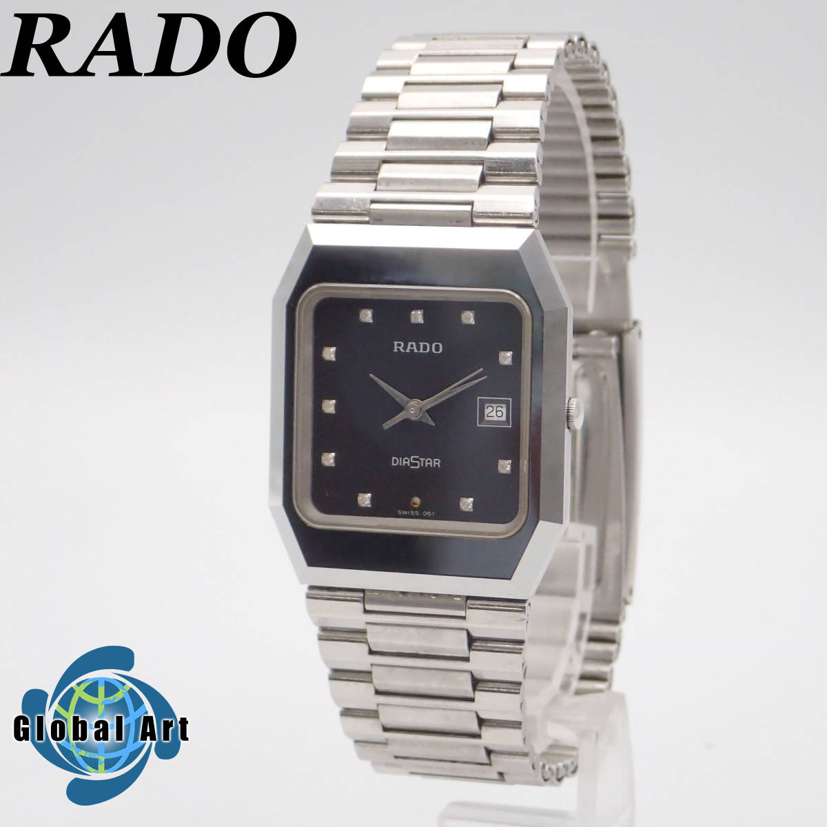 う03636/RADO ラドー/ダイヤスター/クオーツ/メンズ腕時計/デイト/文字 