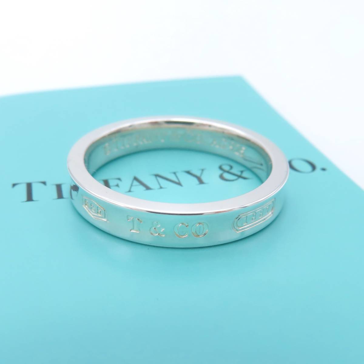 送料無料】 未使用 Tiffany&Co. ティファニー ナロー シルバー リング 