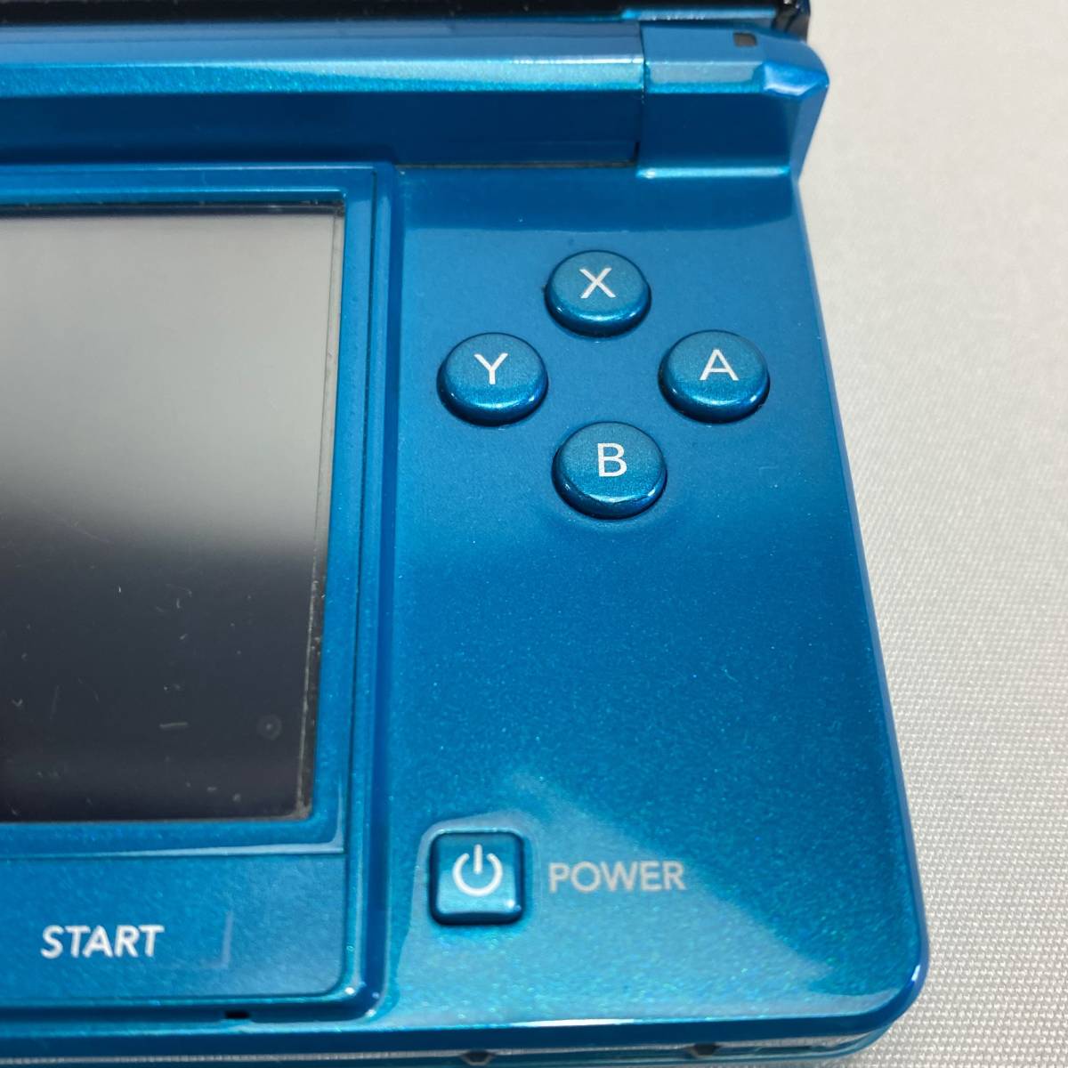 綺麗・動作OK】ニンテンドー3DS アクアブルー 本体 タッチペン付き 1円