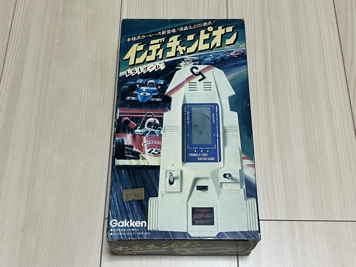 未使用 学研 インディチャンピオン LSIゲーム カーレース 液晶画面 LCD 