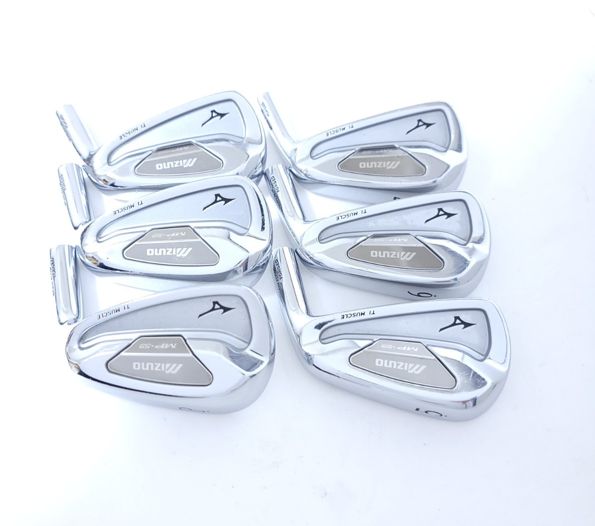 ヘッドのみ MIZUNO MP 59 アイアン 6個セット ミズノ チタンマッスル