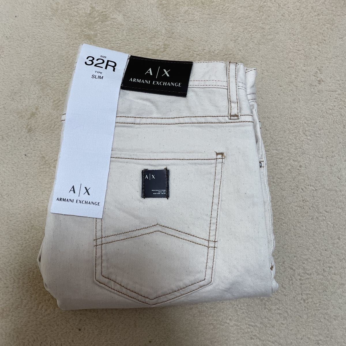 ARMANI EXCHANGE アルマーニエクスチェンジ ホワイトデニムパンツ 32R 