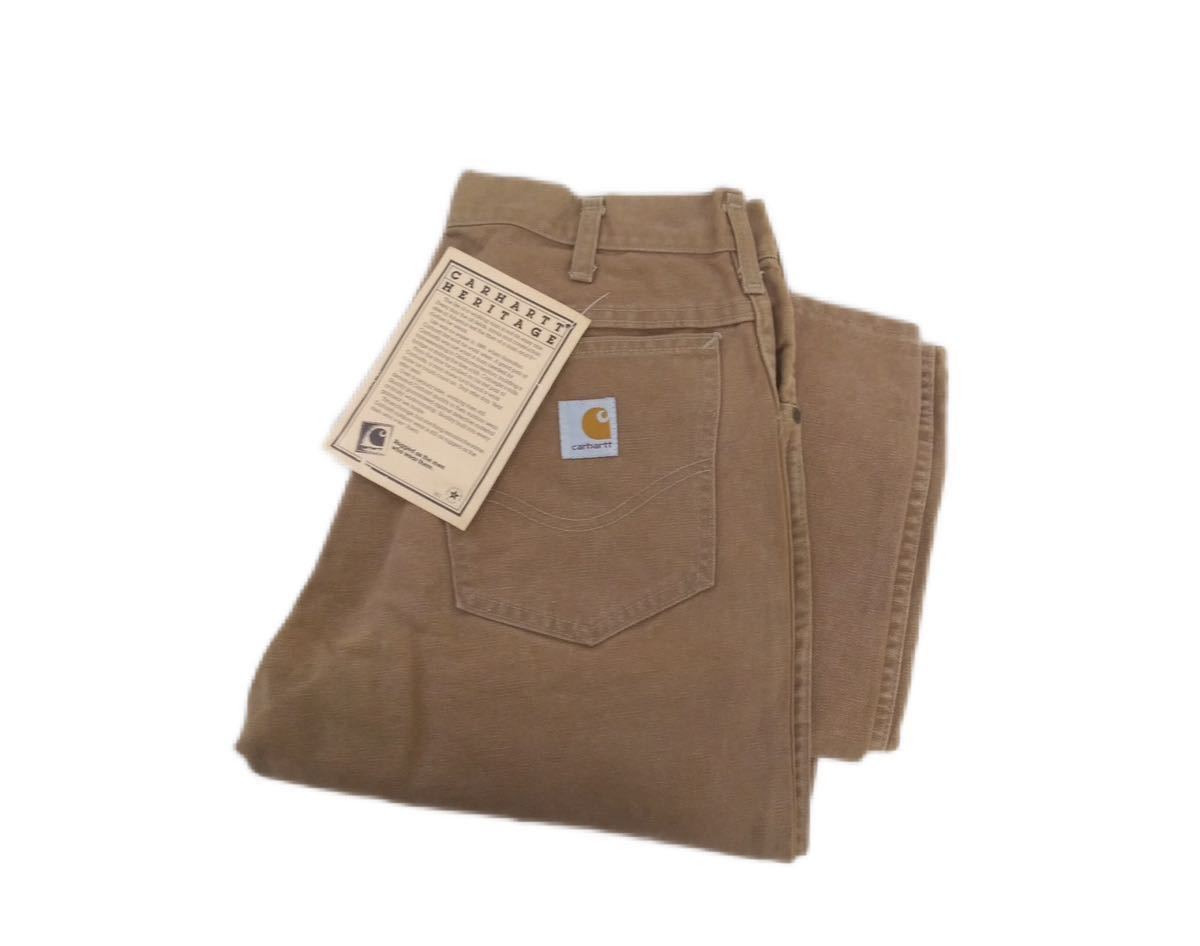 80s USA製 100周年限定 carhartt ブラウンダック 5ポケット ワーク 