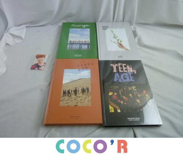 【同梱可】中古品 韓流 SEVENTEEN CD TEEN AGE トレカ ホシ ディエイト 4枚 グッズセット