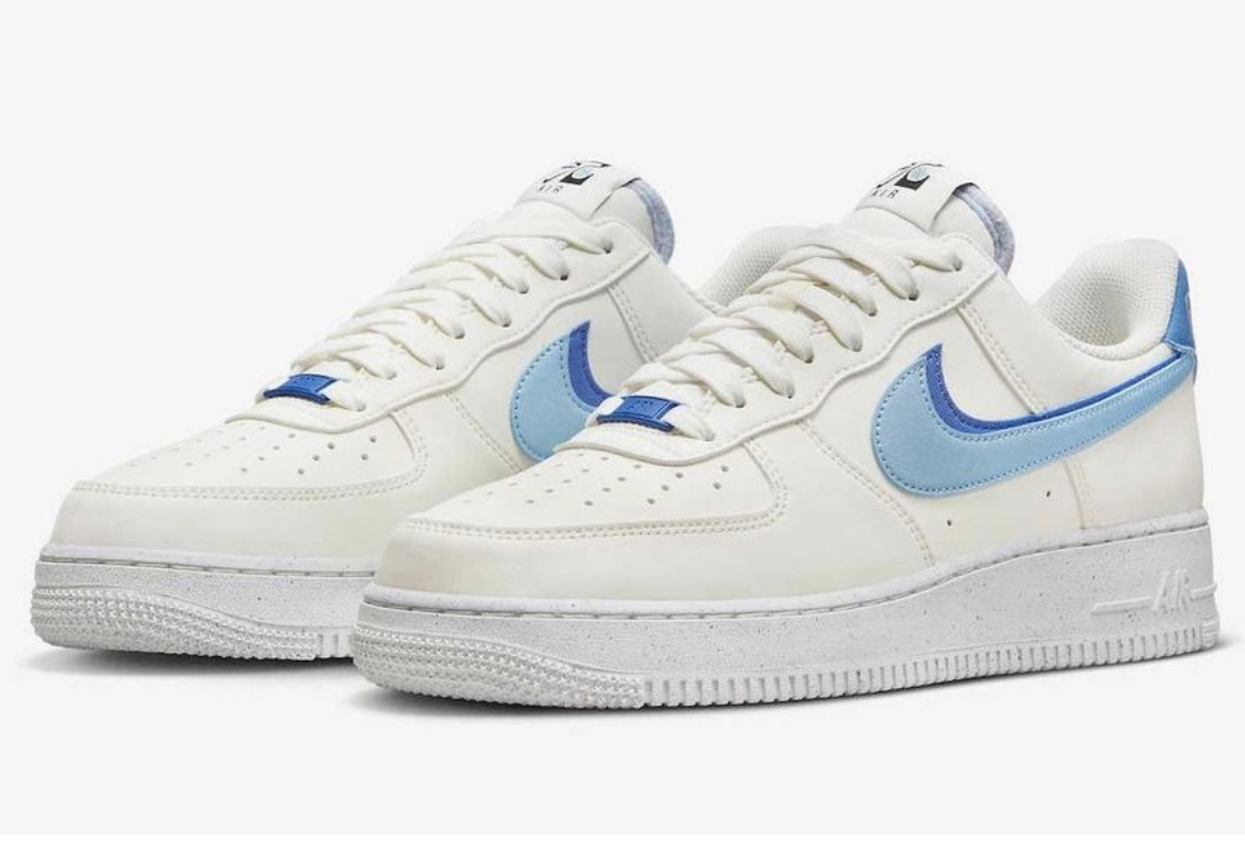 新品・希少 NIKE AIR FORCE 1 LOW エアフォース ワン ロー '07 Sail Blue Chill Medium Blue Black セイル ブルーチル ミディアムブルー