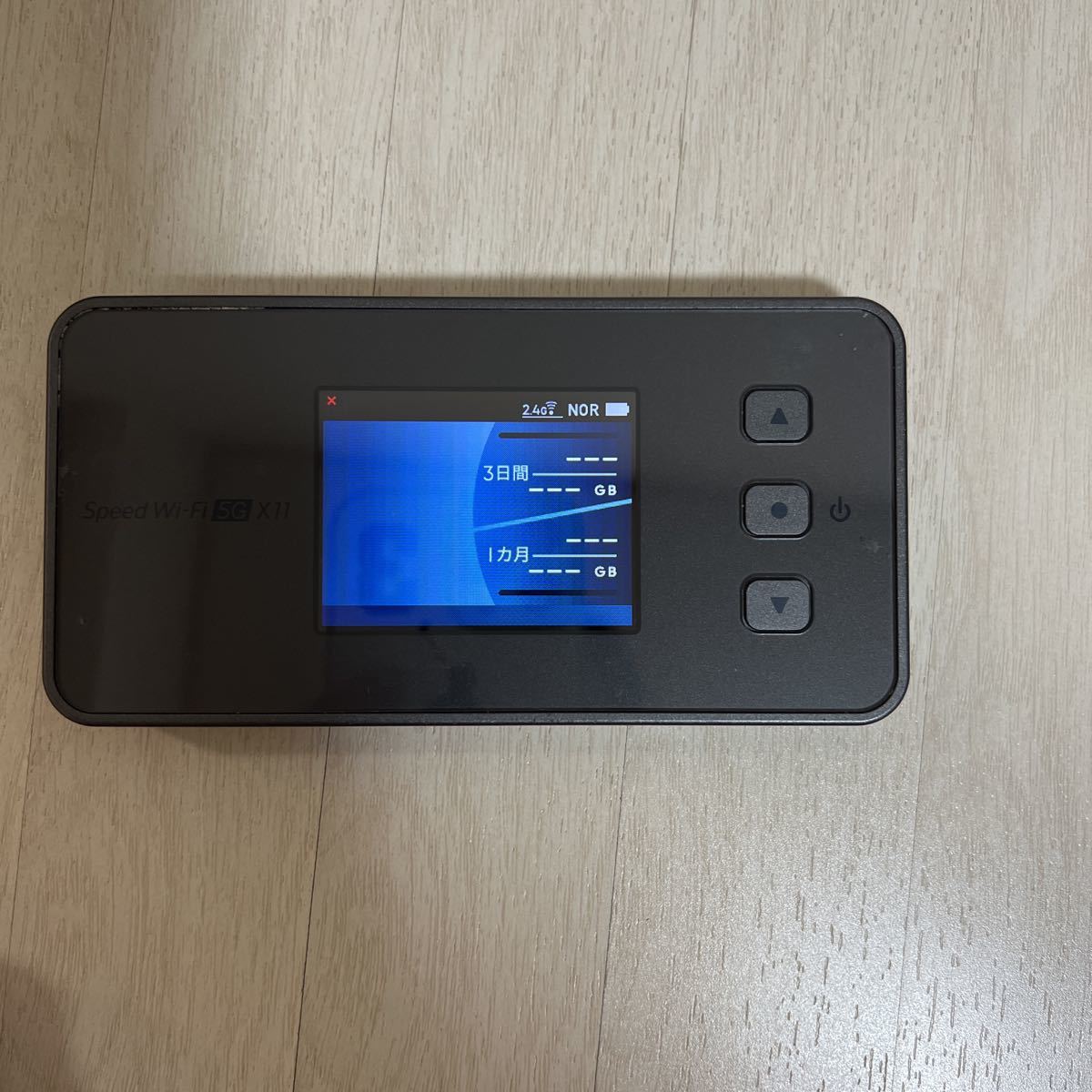 NEC Speed Wi-Fi 5G X11 NAR01 チタニウムグレー 本体のみ 通電OK ジャンク扱い 