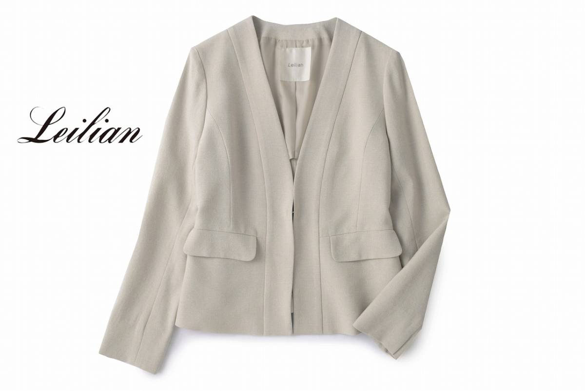 美品★LEILIANレリアン★9号/ミセス9号★ジャケットC156