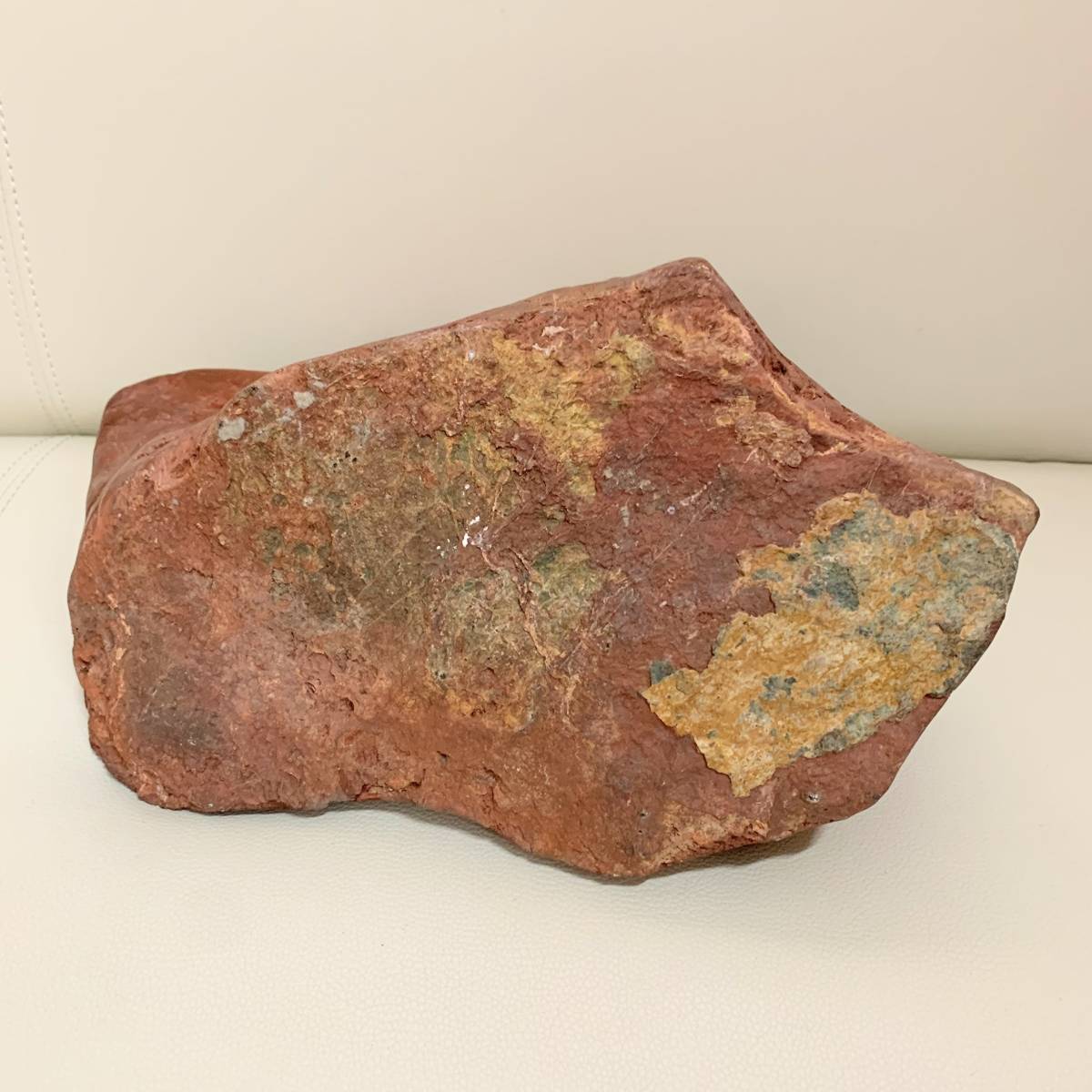 佐渡の赤玉 赤石 磨き 研磨 天然石 自然石 重量 約13.6kg(原石)｜売買