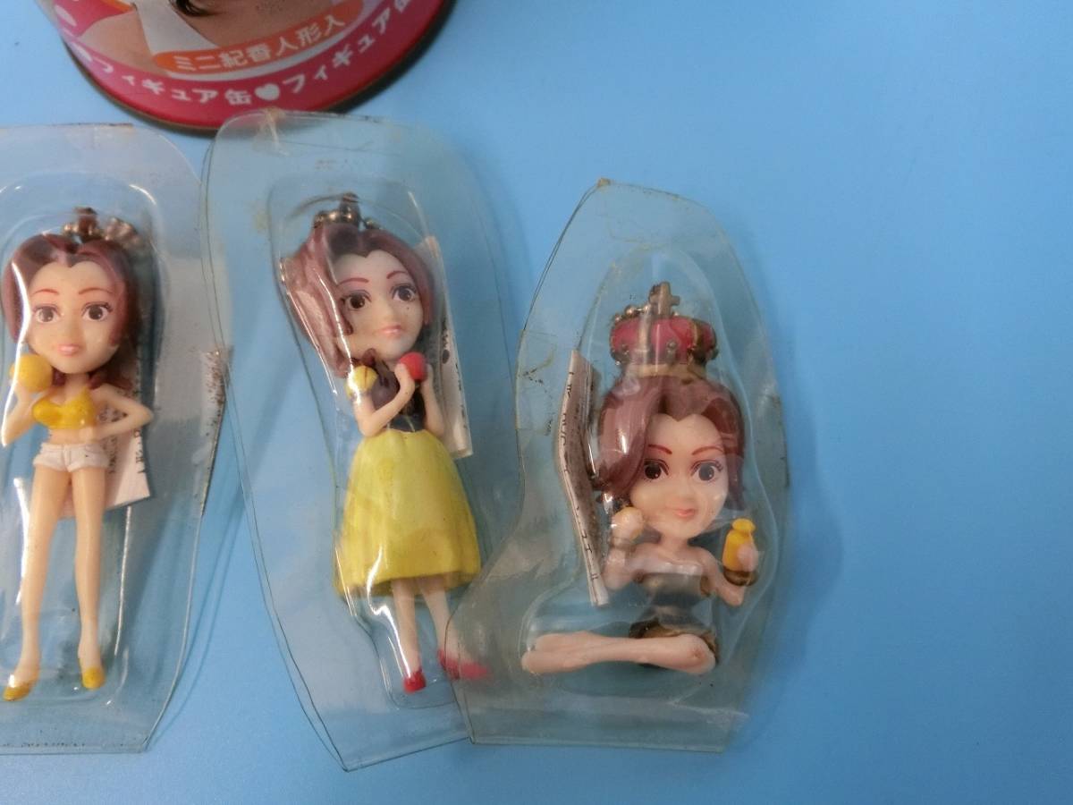 1円 TaKaRa 藤原紀香 FIGURE-CAN ミニ紀香人形 4種セット 缶 タカラ 