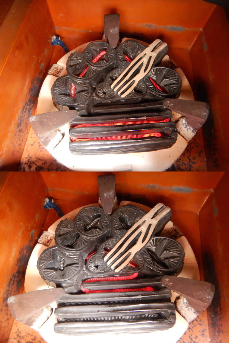 茶釜鉄釜炭型電熱器