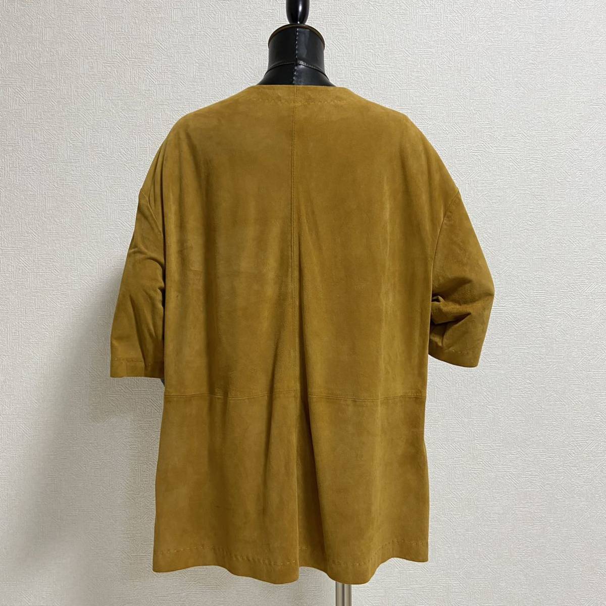 Massimo Dutti ヤギ革ゴートレザー プルオーバージャケット