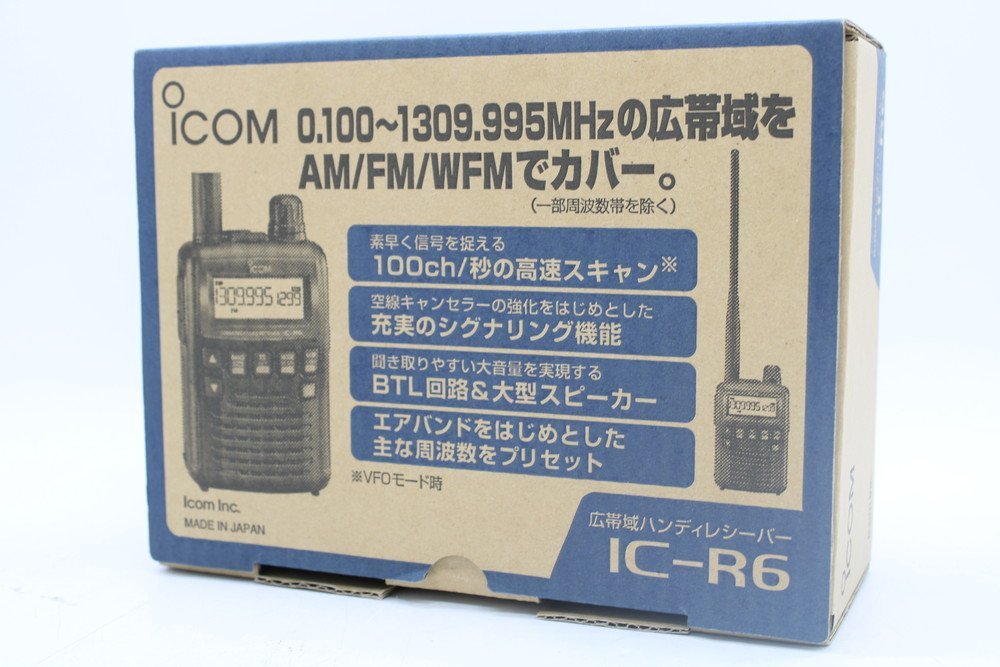 未使用 アイコム IC-R6 広帯域受信機 ICOM 無線機 トランシーバー アマチュア 14Z1011