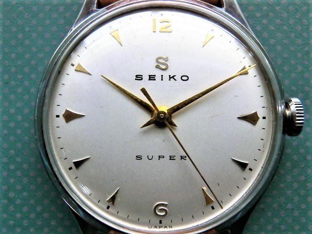 SEIKO セイコー SUPER スーパー 蛇Sマーク 鶴印 手巻き 腕時計