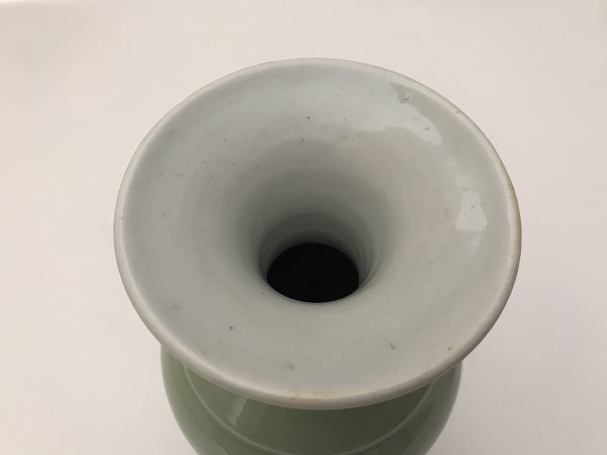 極美品中国古玩 花瓶 哥窯 青磁 骨董 古玩 古美術 高22.5c m YC016