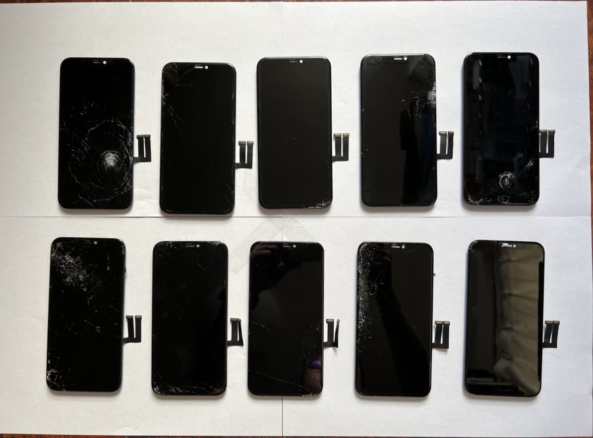 最安値，お買い得】 iPhone 11割れパネル、純正液晶、ジャンク品再生可能