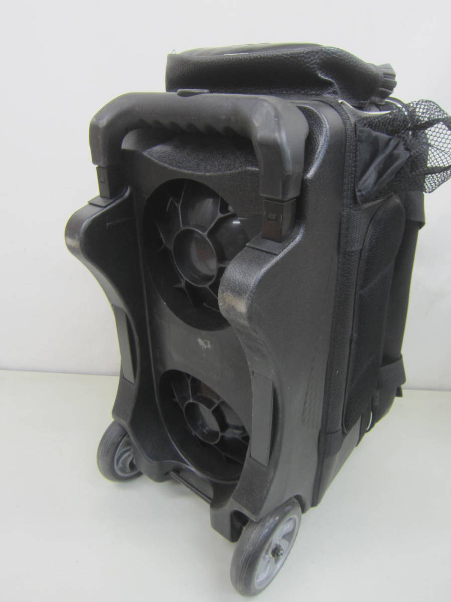 ★ボウリング2ボールキャリーバック・ HI-SP「ハローキティ/HELLO KITTY」 キャスター付、シューズ収納、2ボール収納 ※使用感現状品■120