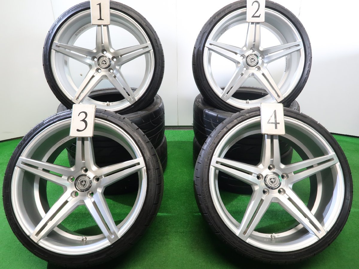 4本 artFORM AF301 20インチ 8.5J 9.5J +45 5H PCD 112 ラジアル NITTO 
