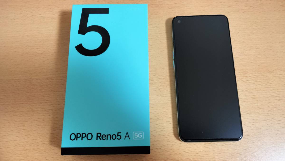 美品★Y!mobile版 OPPO Reno5 A★ケース、フィルム付きReno5A