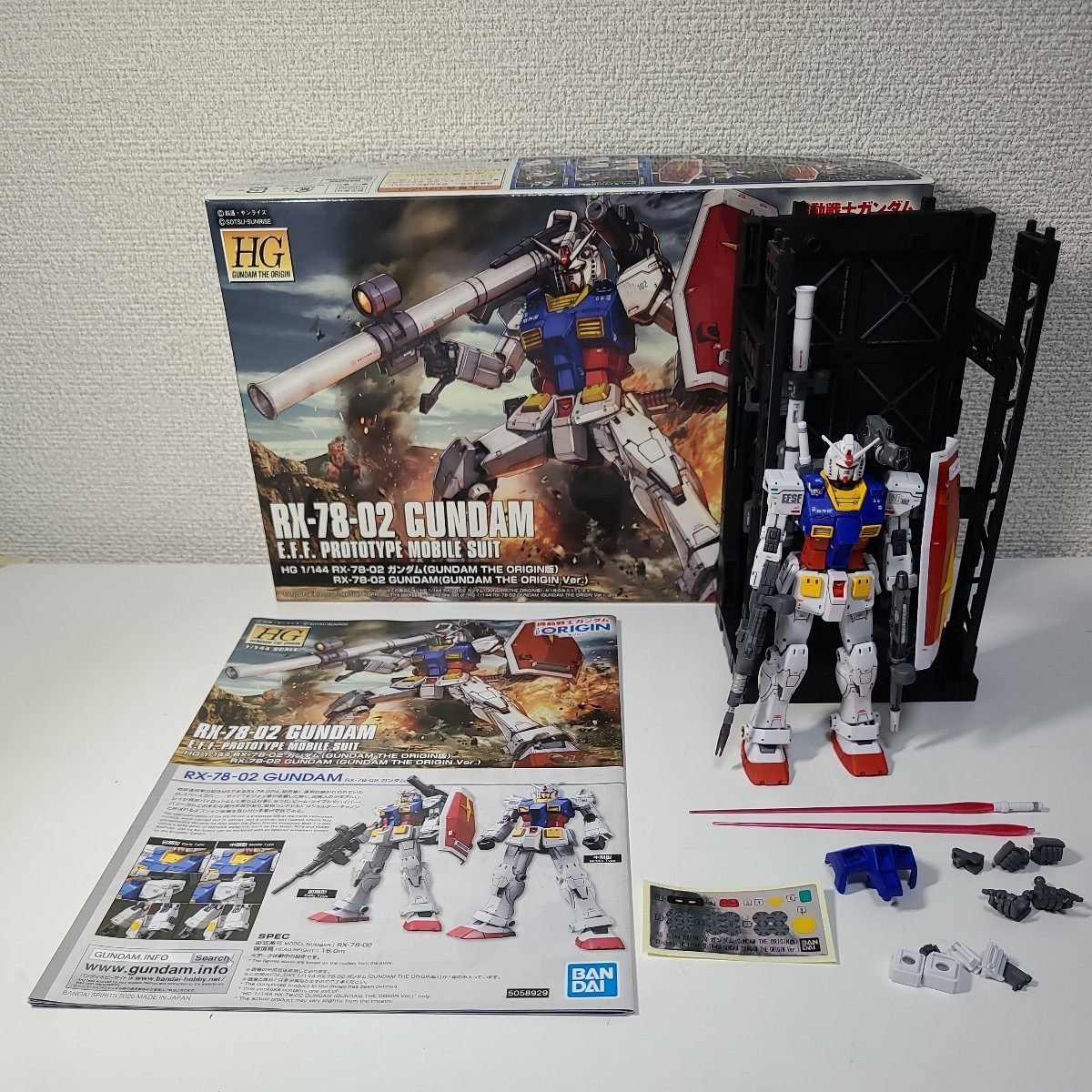 HG 1/144 RX-78-02 ガンダム 前期型 ジ ガンダム オリジン GUNDAM THE