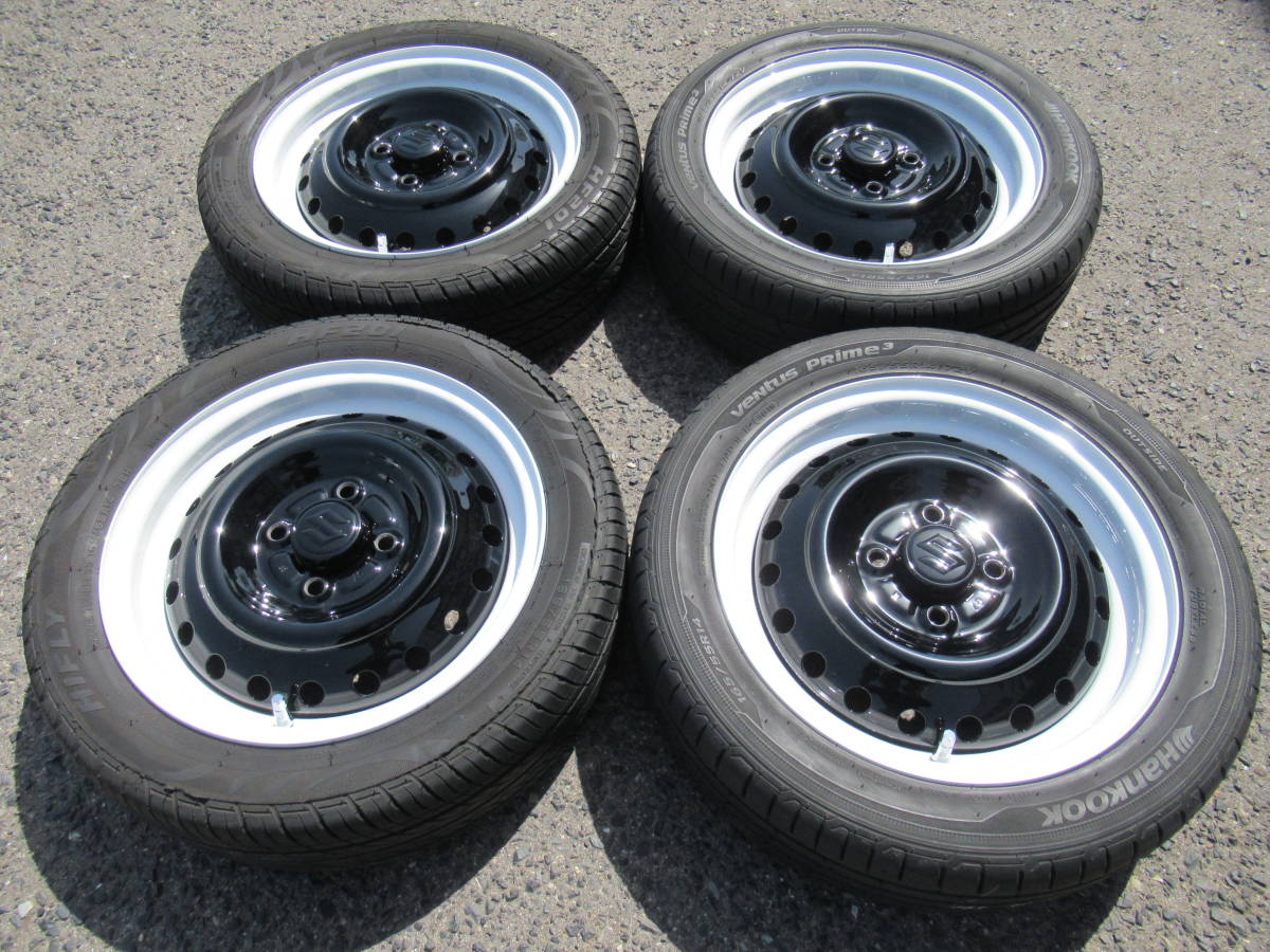 中古タイヤ☆165/55-14 165/55R14 スズキ純正 スチールホイール 鉄チン