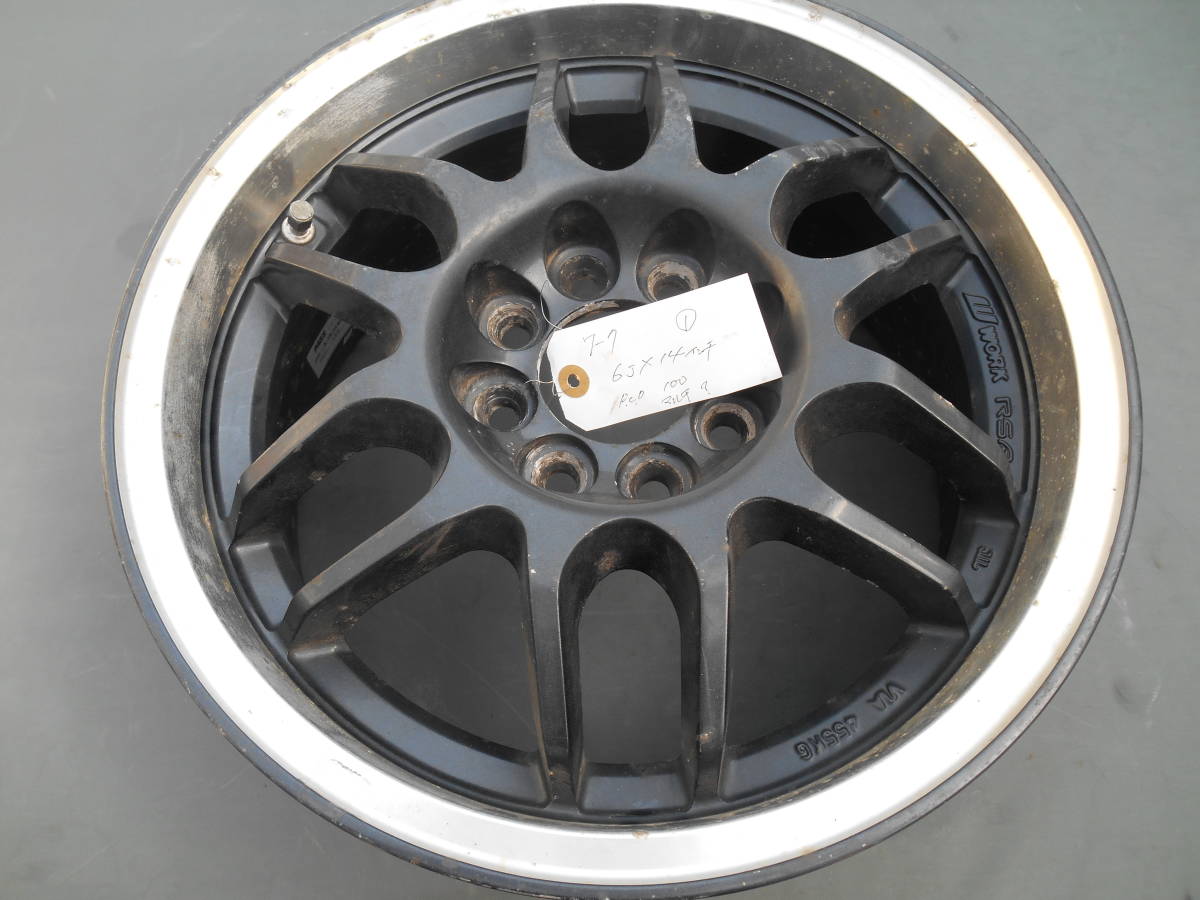 WORK ワーク ★ ６J-１４PCD100 4穴 ①　ジャンクオブジェ等に