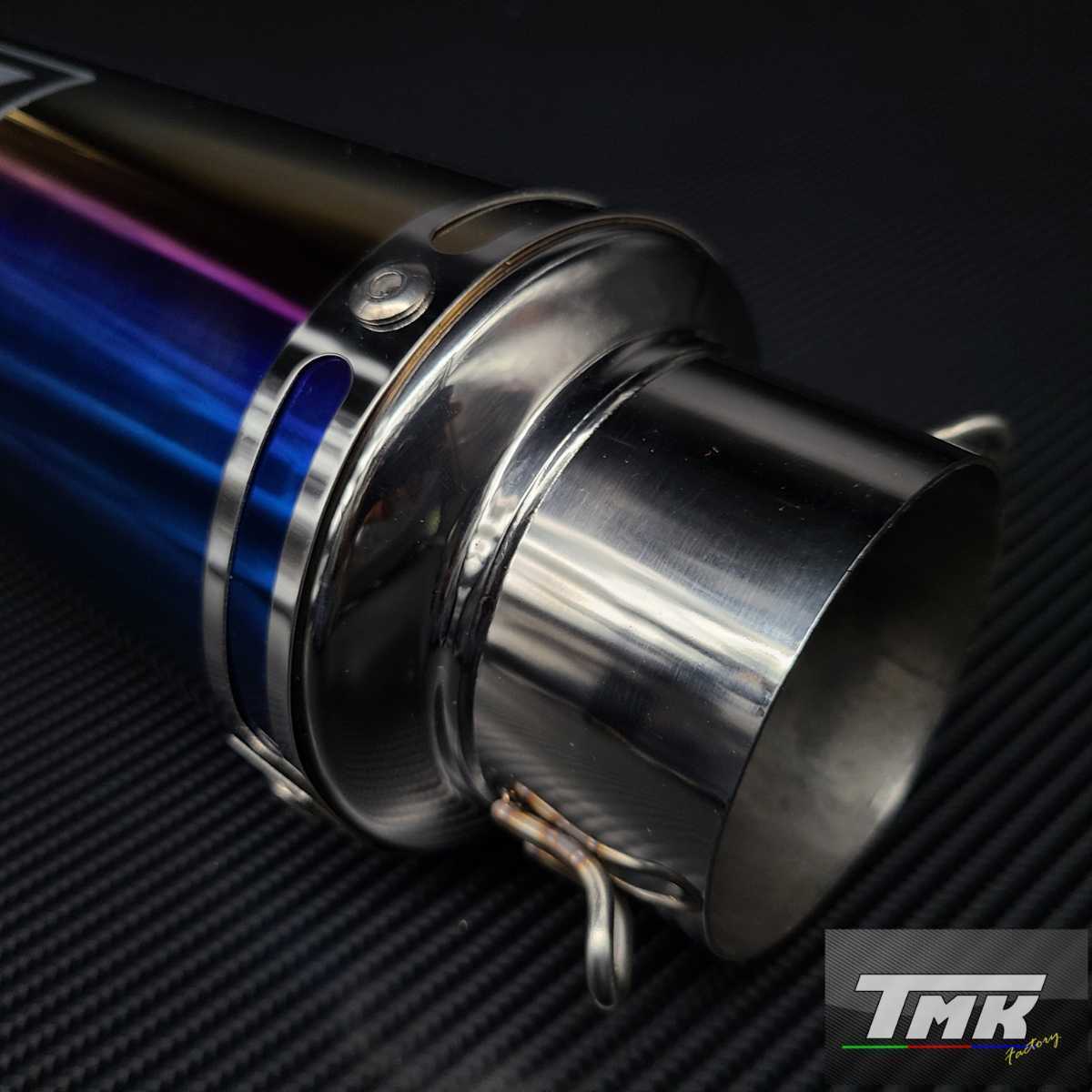 即納 汎用 60.5 50.8mm チタン風サイレンサー マフラー スリップオン