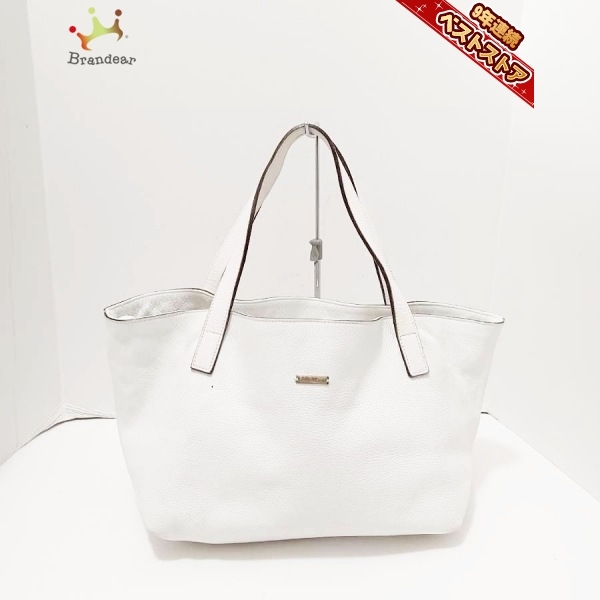 マックスマーラ Max Mara トートバッグ - レザー 白 バッグ Max Mara 