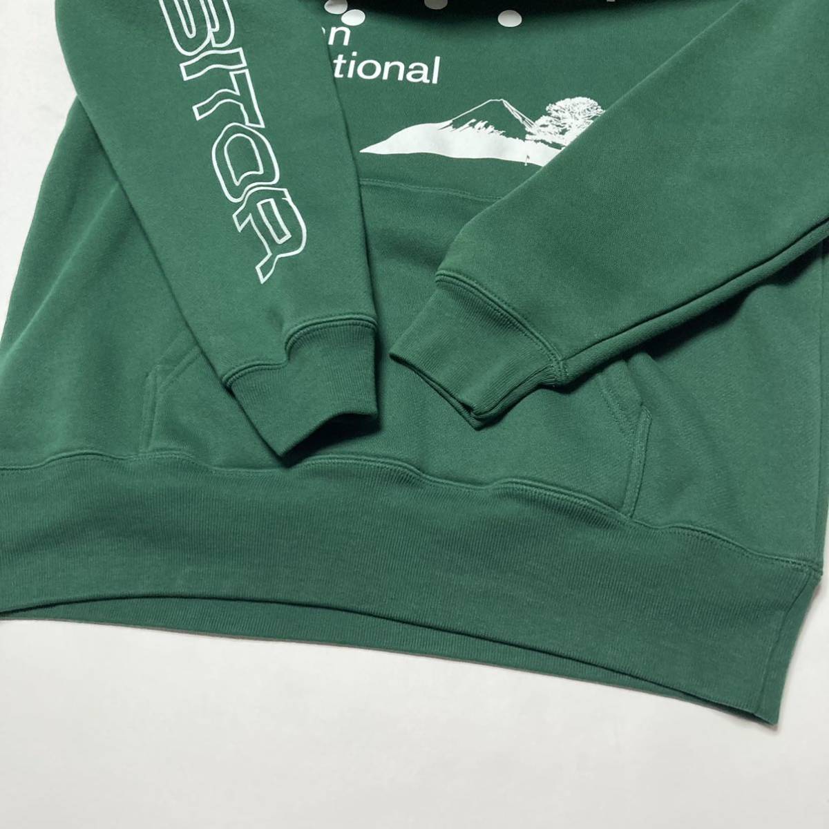 美品 1度着用のみ◇HYPEGOLF◇スウェットパーカー グリーン ハイプ 