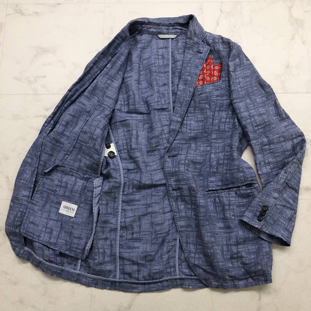 極上リネン100％☆アルマーニ コレツィオーニ【Armani Collezioni